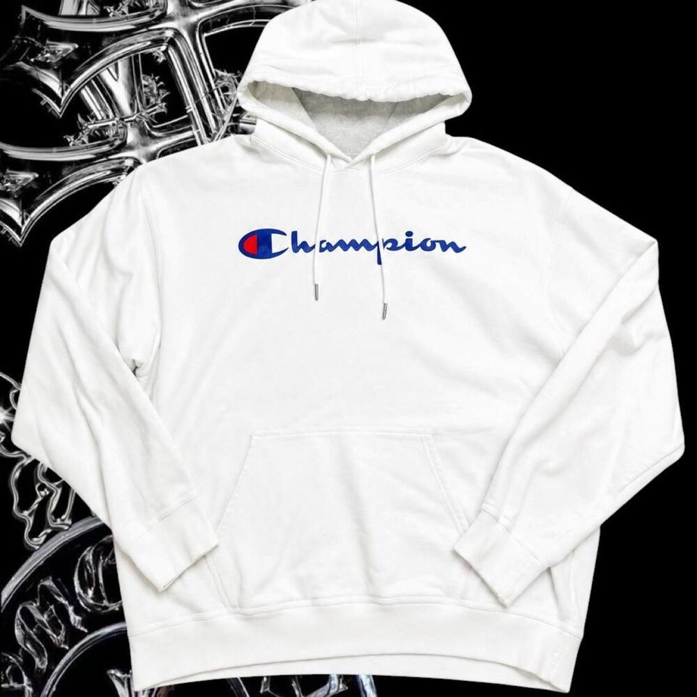 Champion Men's White Hoodie
